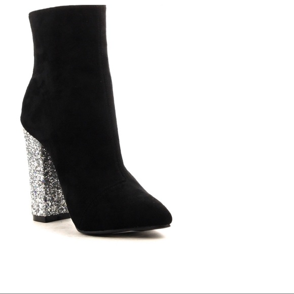 Glitter Heel Boots - Picture 2 of 8